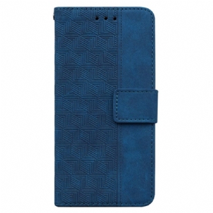 Housse Oppo Reno 11F Motif Tissé à Lanière