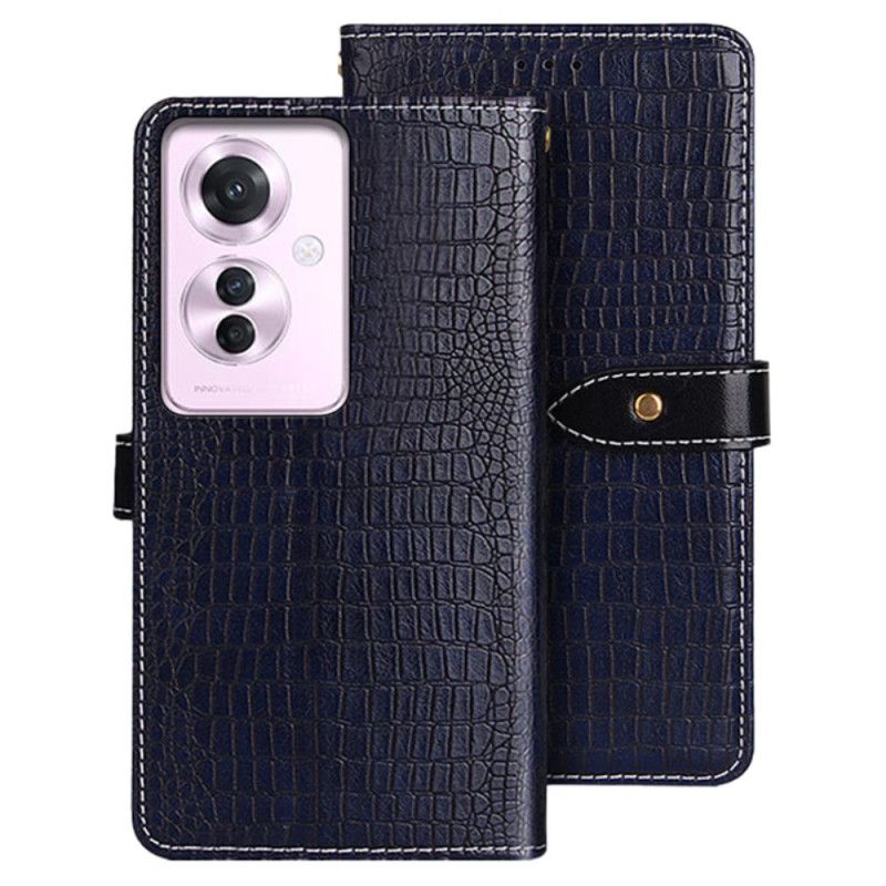 Housse Oppo Reno 11F Style Crocodile IDEWEI