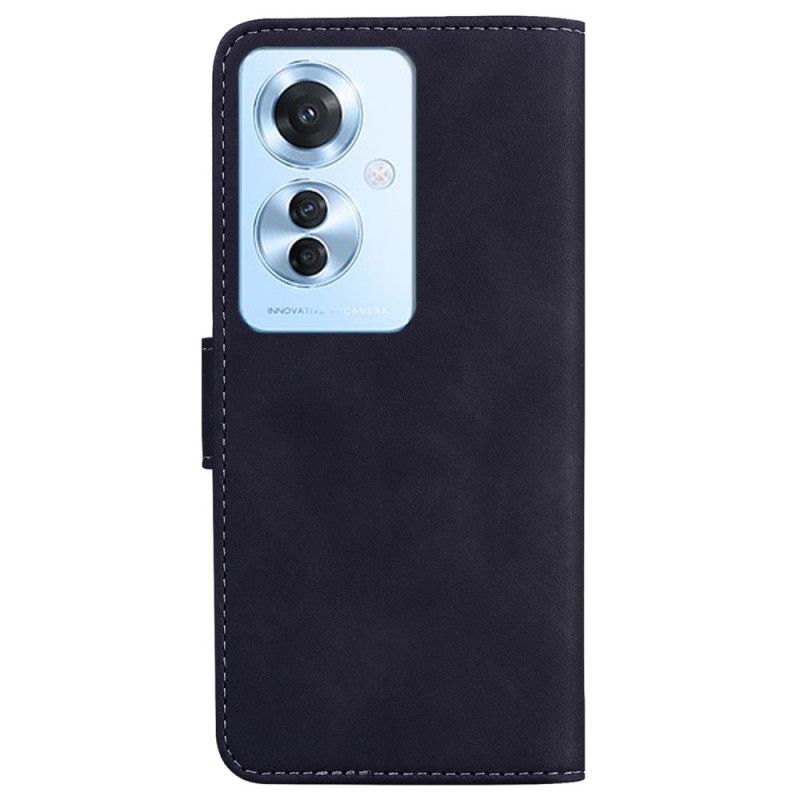 Housse Oppo Reno 11F Style Cuir Mat