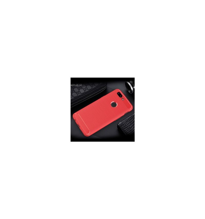 Coque OnePlus 5T Carbone Brossée