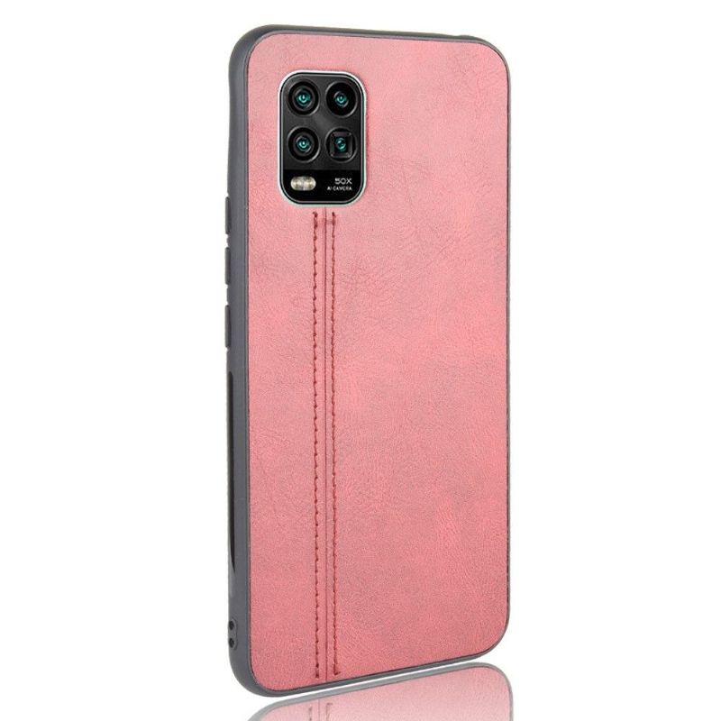 Coque Xiaomi Mi 10 Lite Effet Cuir Coutures