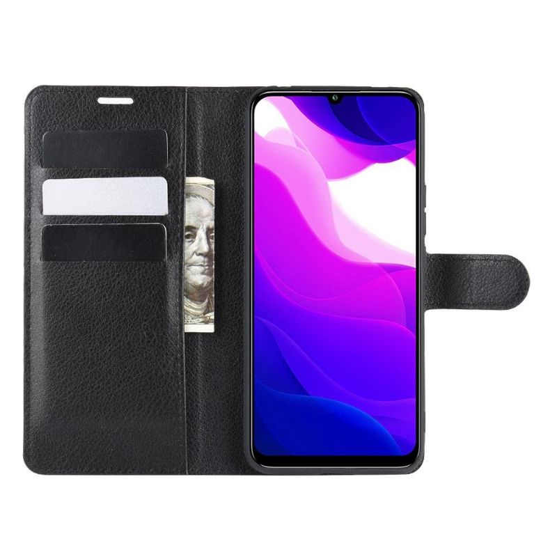 Housse Xiaomi Mi 10 Lite portefeuille effet cuir