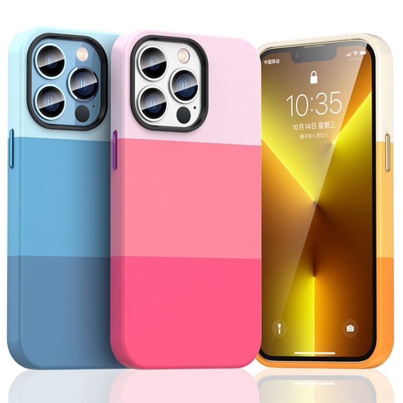 Coque iPhone 14 Plus Bandes Colorées