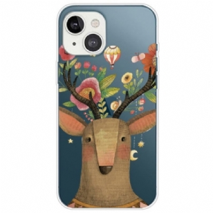 Coque iPhone 14 Plus Cerf Tribal