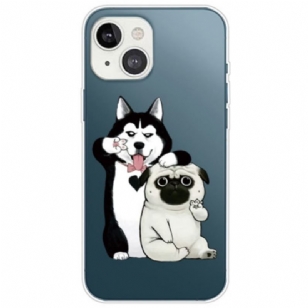 Coque iPhone 14 Plus Chiens Fun