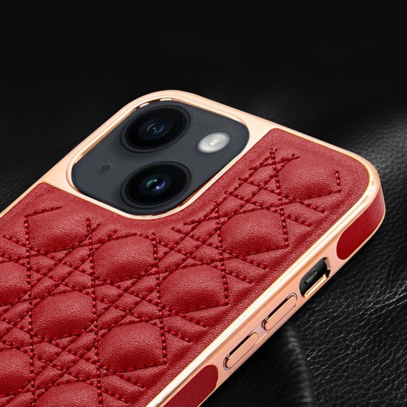 Coque iPhone 14 Plus Effet Cuir Couture VIETAO