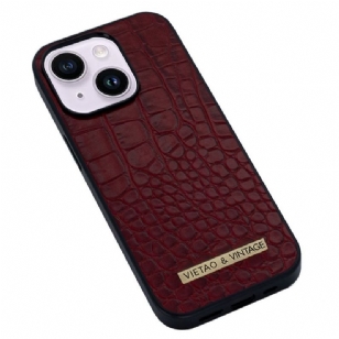 Coque iPhone 14 Plus Effet Peau Crocodile VIETAO