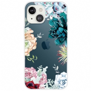 Coque iPhone 14 Plus Fleurs Aquarelle