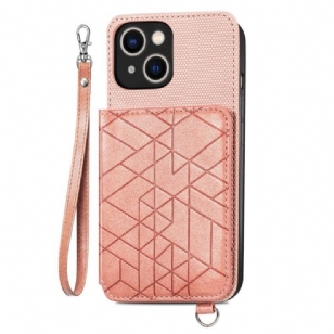 Coque iPhone 14 Plus Simili Cuir Pochette Porte-Cartes