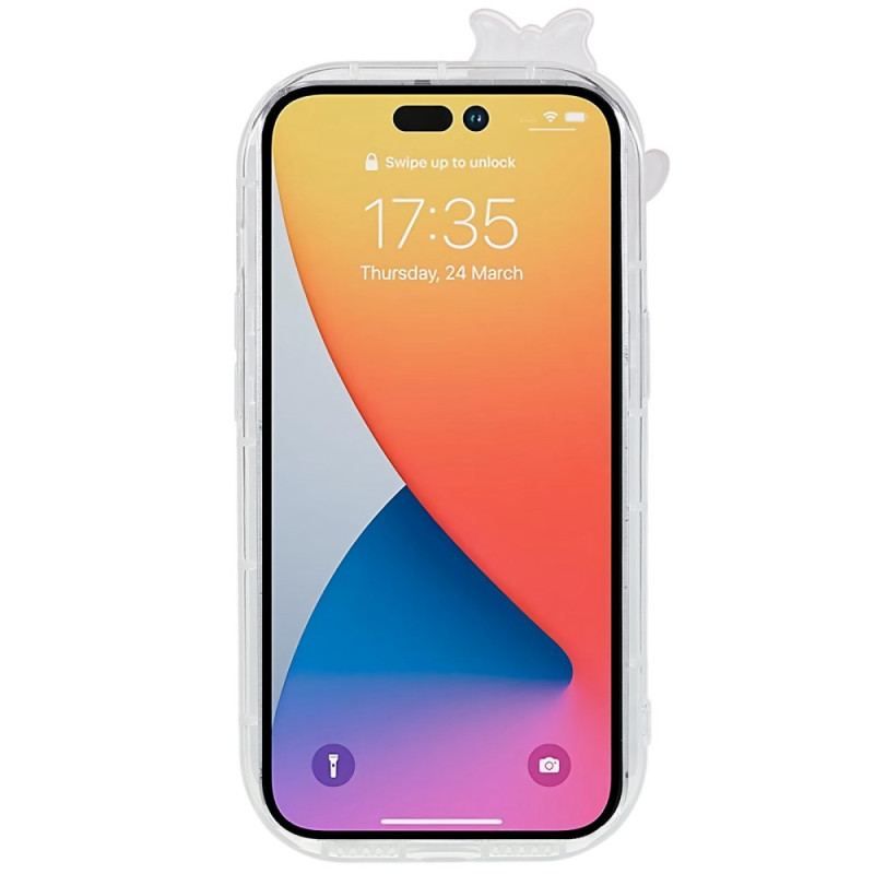 Coque iPhone 14 Plus Transparente et Protection Lentille Amusante