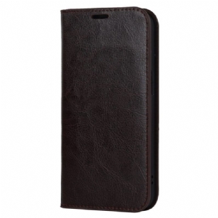 Flip Cover iPhone 14 Plus Cuir Véritable