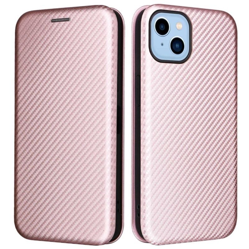 Flip Cover iPhone 14 Plus Fibre Carbone