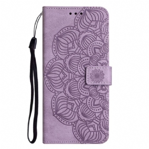 Housse iPhone 14 Plus Mandala avec Lanière