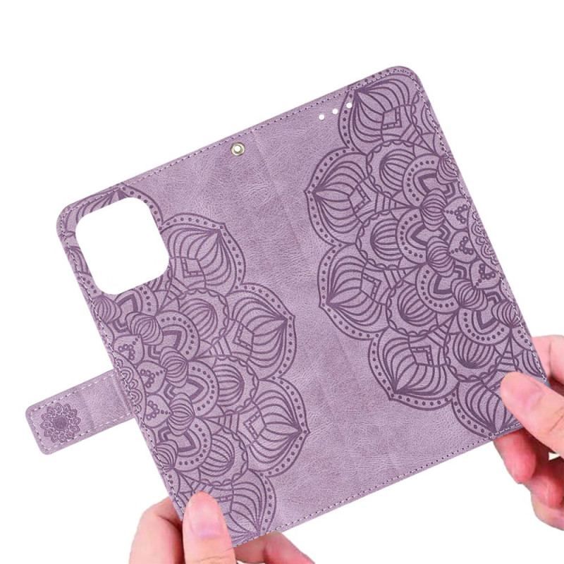 Housse iPhone 14 Plus Mandala avec Lanière