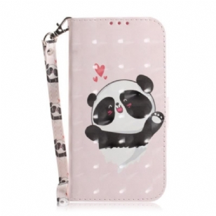 Housse iPhone 14 Plus Panda à Lanière