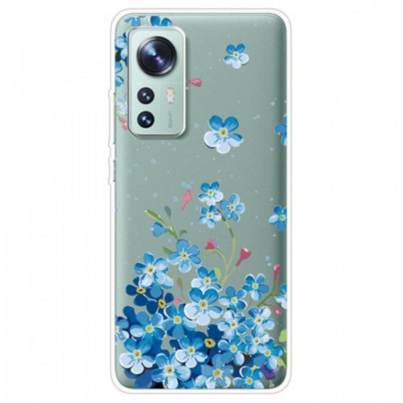 Coque Xiaomi 12 / 12X Bouquet de Fleurs Bleues