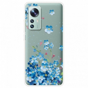 Coque Xiaomi 12 / 12X Bouquet de Fleurs Bleues