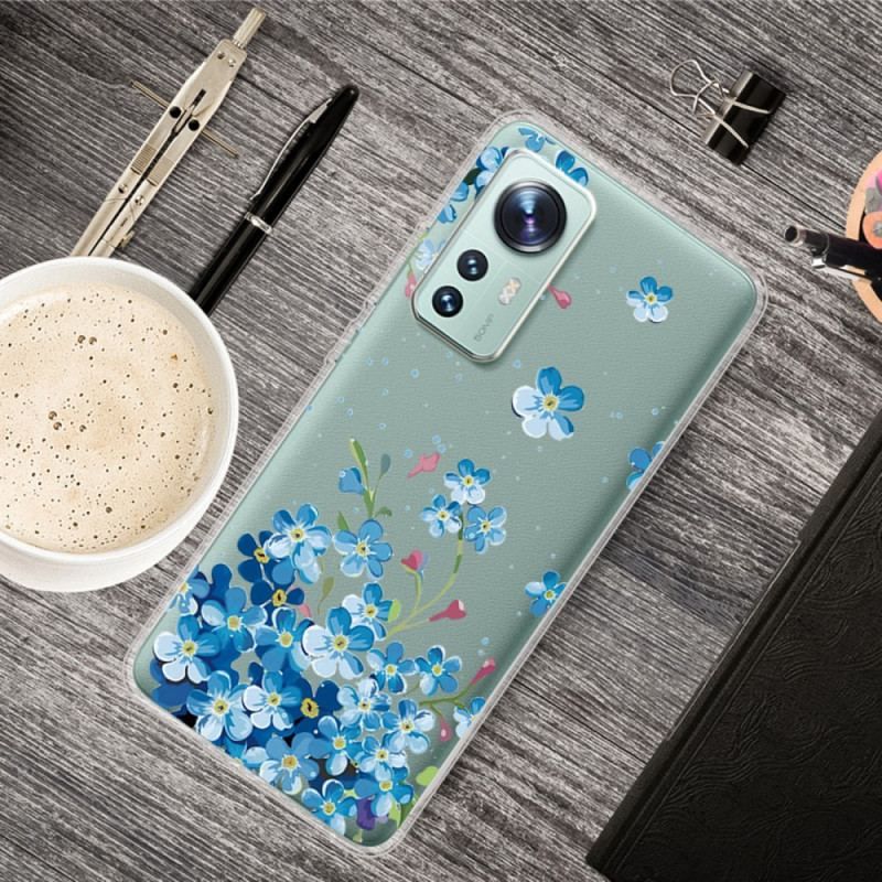 Coque Xiaomi 12 / 12X Bouquet de Fleurs Bleues