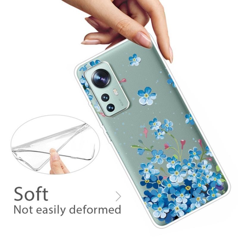 Coque Xiaomi 12 / 12X Bouquet de Fleurs Bleues