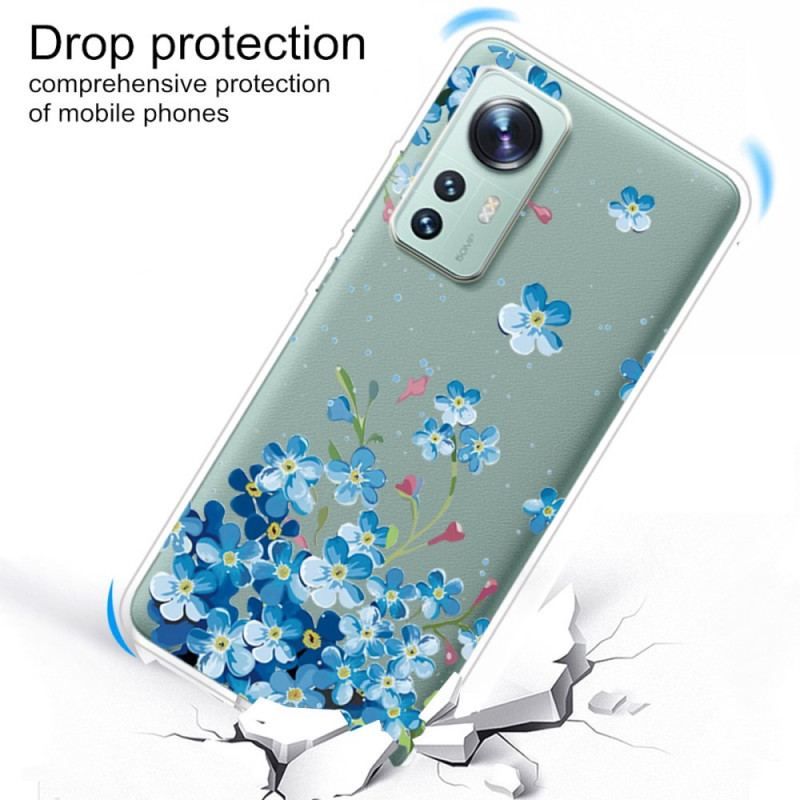 Coque Xiaomi 12 / 12X Bouquet de Fleurs Bleues