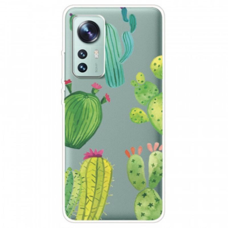 Coque Xiaomi 12 / 12X Cactus Aquarelle