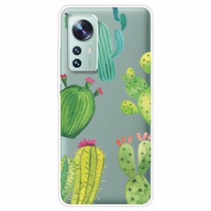 Coque Xiaomi 12 / 12X Cactus Aquarelle