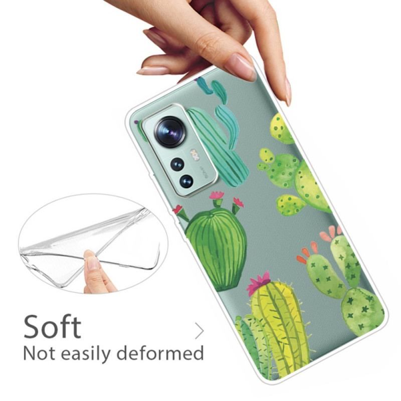 Coque Xiaomi 12 / 12X Cactus Aquarelle