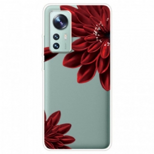 Coque Xiaomi 12 / 12X Fleurs Rouges