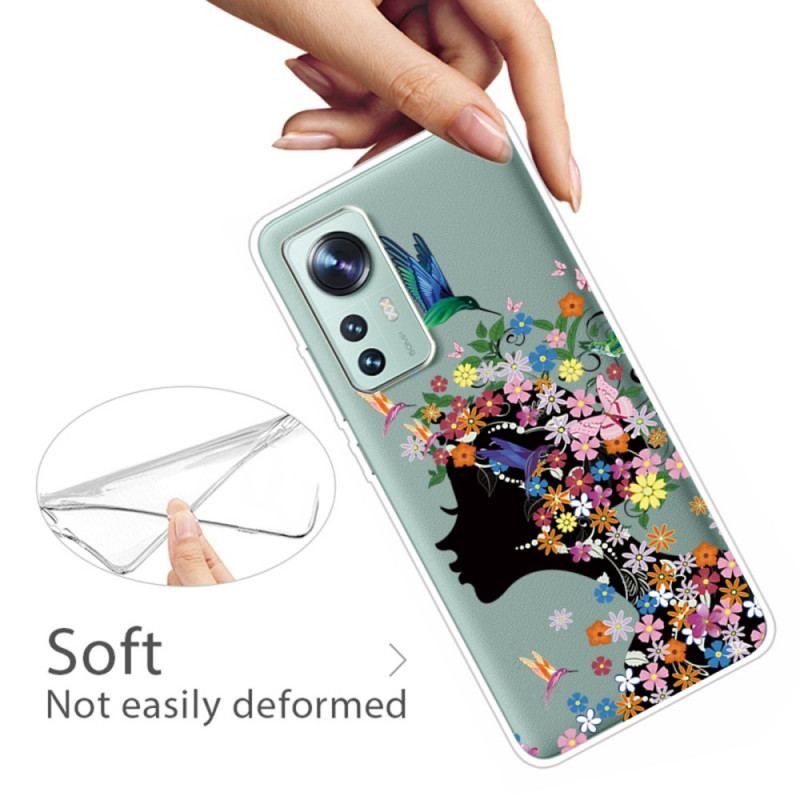 Coque Xiaomi 12 / 12X Jolie Tête Fleurie