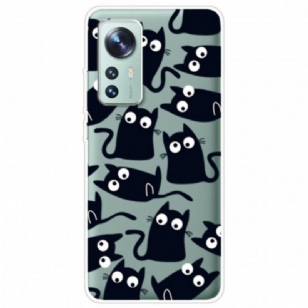 Coque Xiaomi 12 / 12X Multiples Chats Noirs