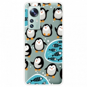 Coque Xiaomi 12 / 12X Pingouins et Poissons