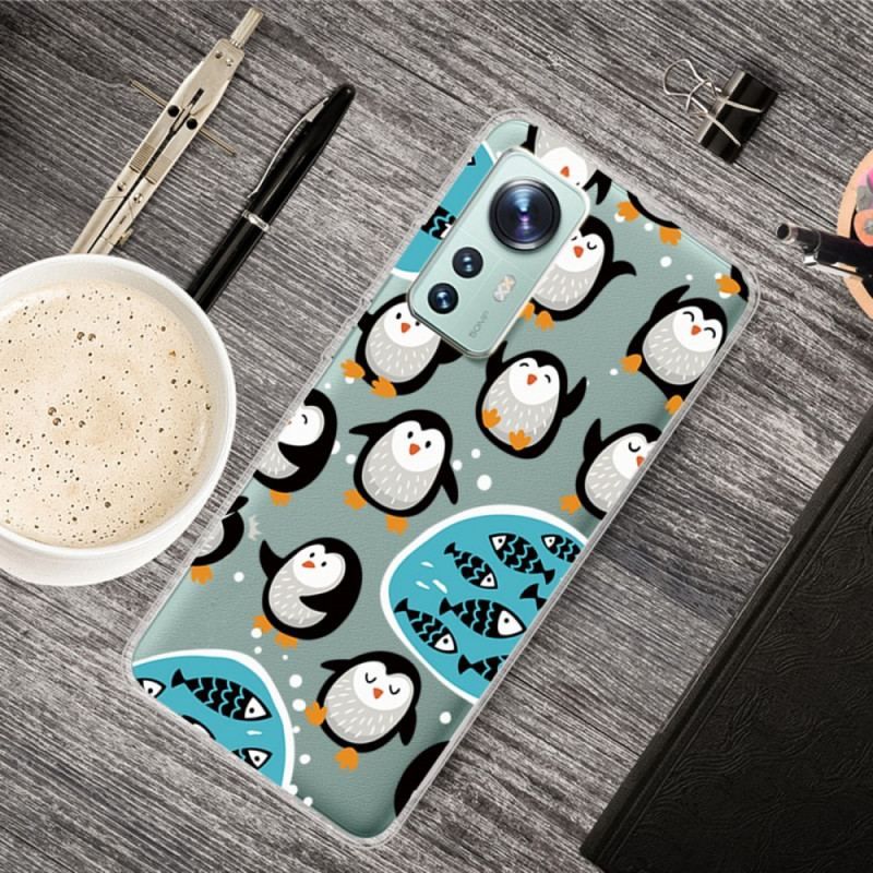 Coque Xiaomi 12 / 12X Pingouins et Poissons