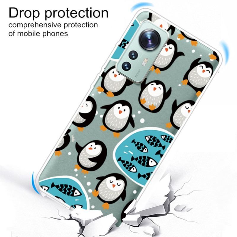 Coque Xiaomi 12 / 12X Pingouins et Poissons