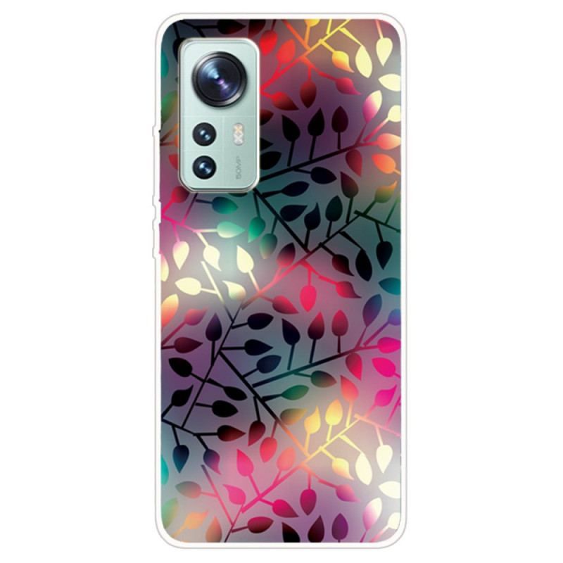 Coque Xiaomi 12 / 12X Silicone Feuilles