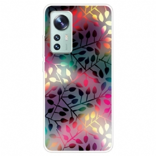 Coque Xiaomi 12 / 12X Silicone Feuilles