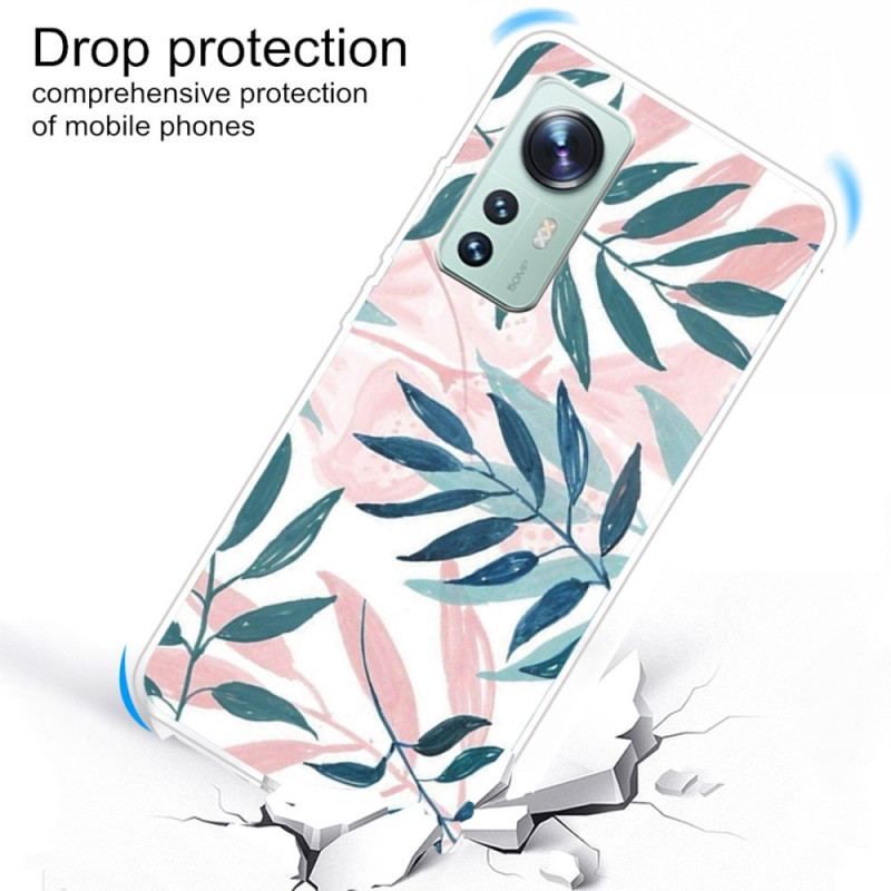 Coque Xiaomi 12 / 12X Silicone Feuilles