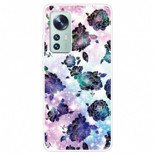 Coque Xiaomi 12 / 12X Silicone Fleurs