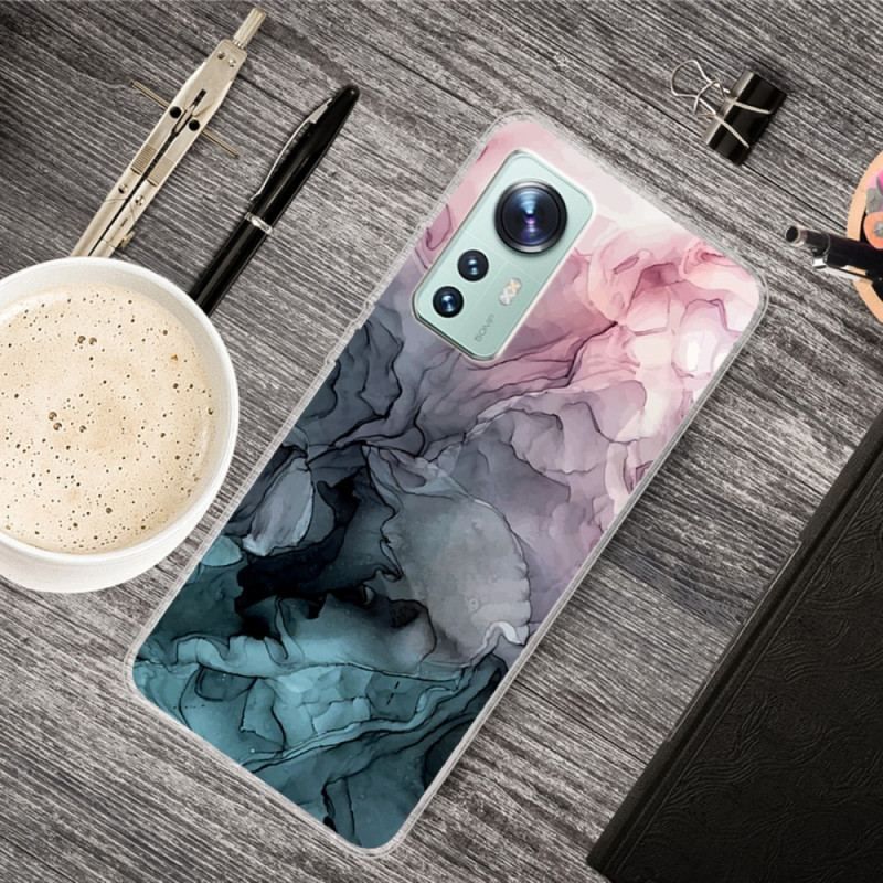 Coque Xiaomi 12 / 12X Silicone Marbre