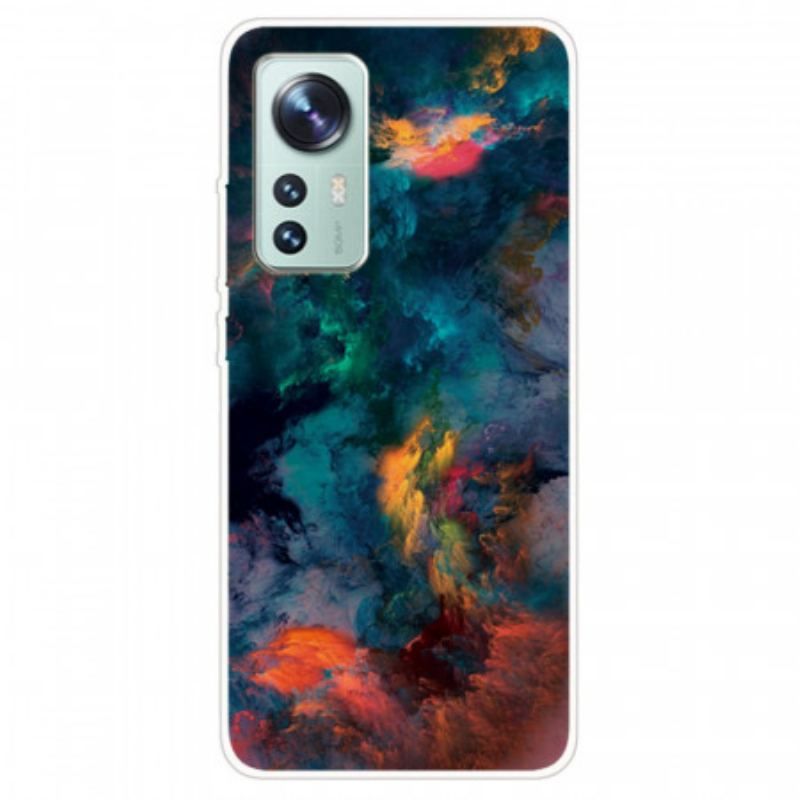 Coque Xiaomi 12 / 12X Silicone Nuage Coloré