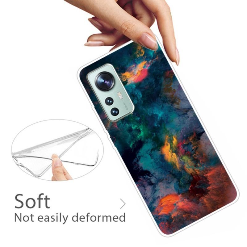 Coque Xiaomi 12 / 12X Silicone Nuage Coloré