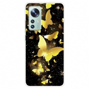 Coque Xiaomi 12 / 12X Silicone Papillons