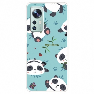 Coque Xiaomi 12 / 12X Silicone Tas de Pandas