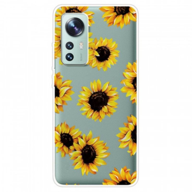 Coque Xiaomi 12 / 12X Silicone Tournesols