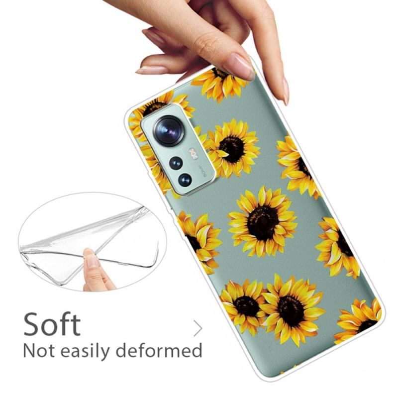 Coque Xiaomi 12 / 12X Silicone Tournesols