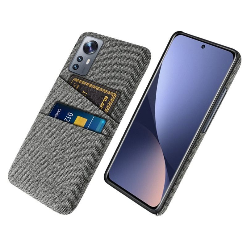 Coque Xiaomi 12 / 12X Tissu Porte-Cartes