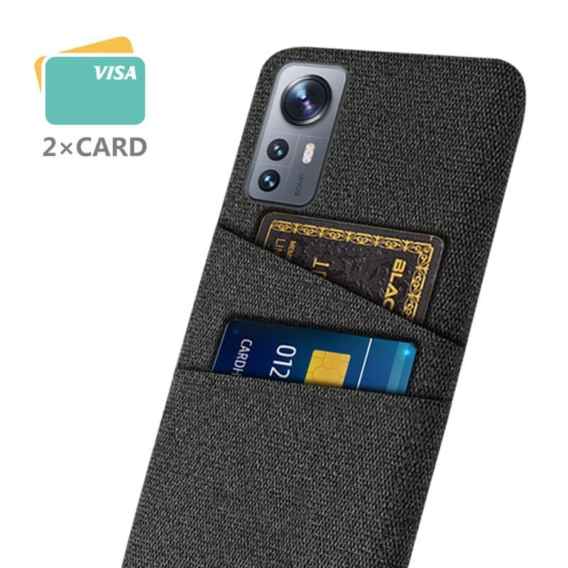 Coque Xiaomi 12 / 12X Tissu Porte-Cartes