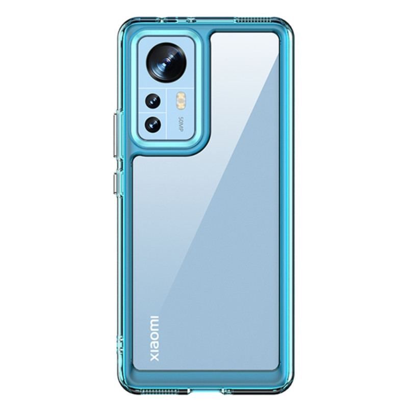 Coque Xiaomi 12 / 12X Transparente avec Contours Colorés