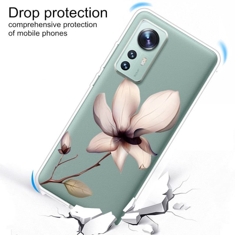 Coque Xiaomi 12 / 12X Transparente Une Fleur