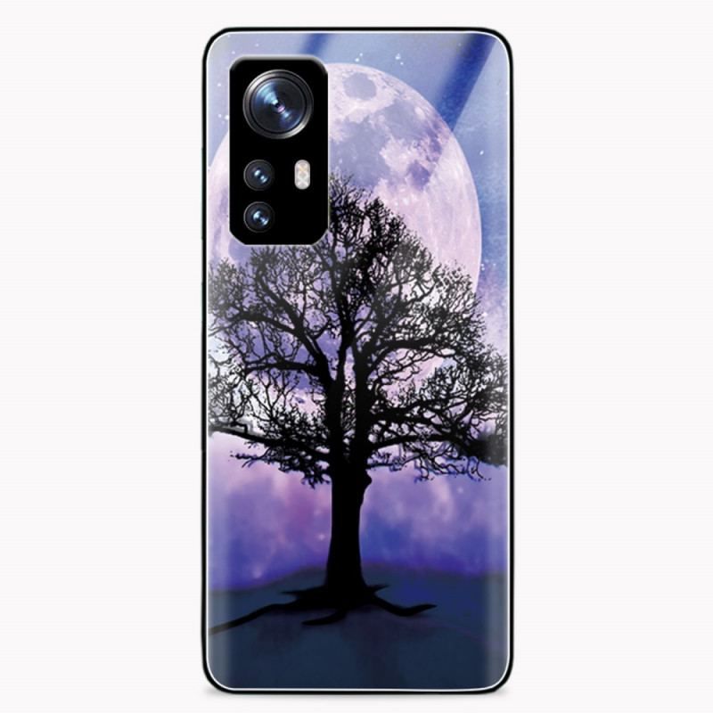 Coque Xiaomi 12 / 12X Verre Trempé Arbre et Lune