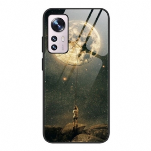 Coque Xiaomi 12 / 12X Verre Trempé l'Homme à la Lune